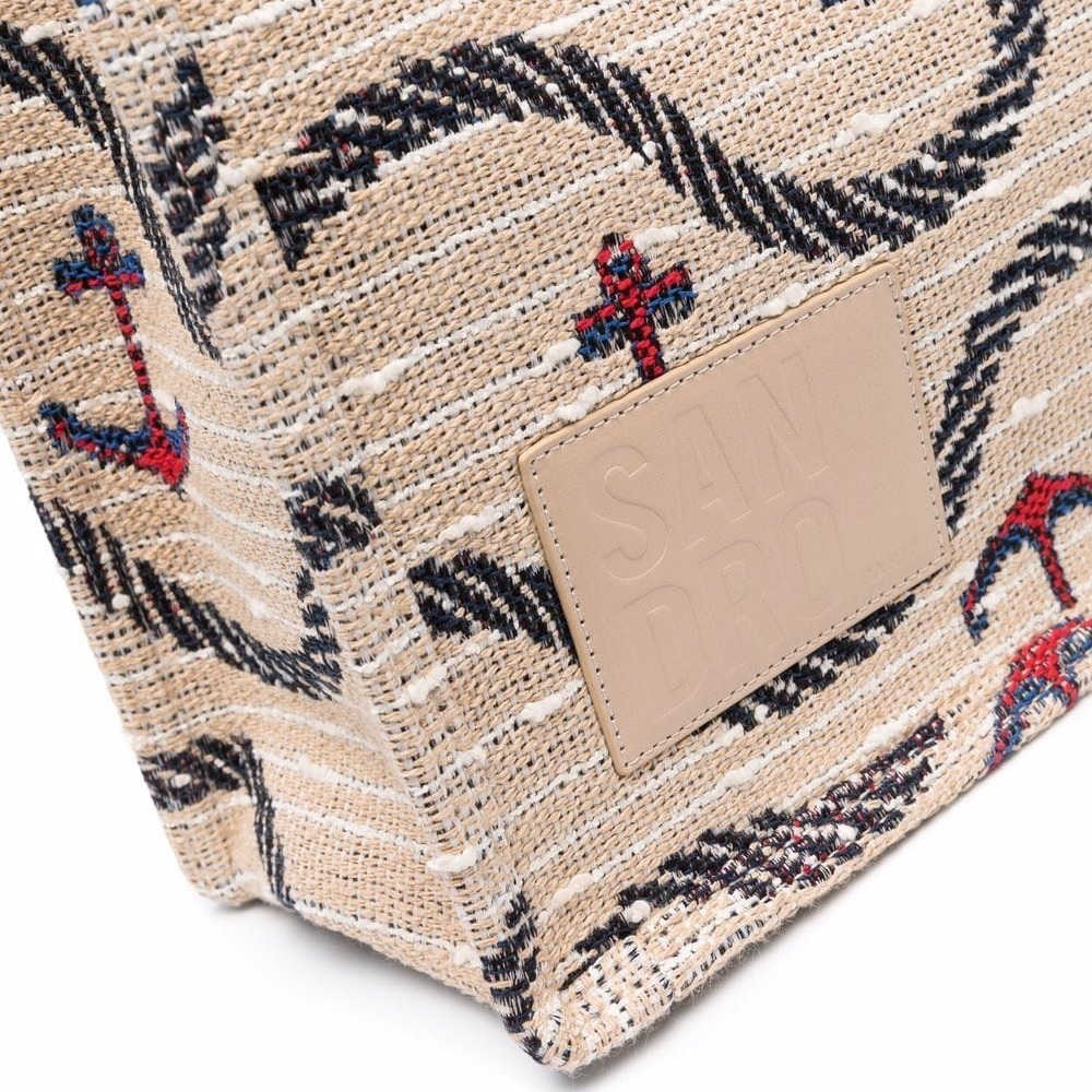Sandro anchor-print jacquard tote - Picture 5 of 7